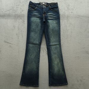 R4R Rave Jeans Junior's Size 9 Blue Low-Rise Bootcut Denim 31.5" Inseam Stretch